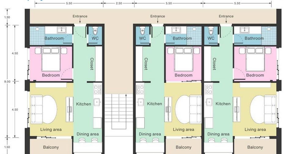 À vendre 1 chambre condo à Ko Samui, Surat Thani