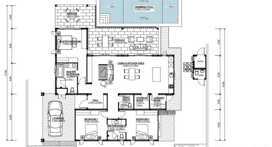 Villa zum Kauf mit 3 Zimmer in Hua Hin, Prachuap Khiri Khan