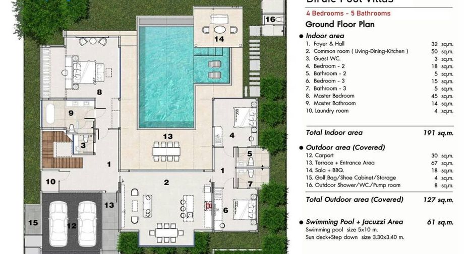 For sale studio villa in Hua Hin, Prachuap Khiri Khan