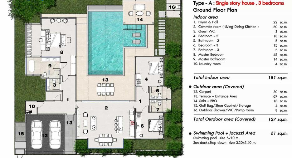 For sale studio villa in Hua Hin, Prachuap Khiri Khan