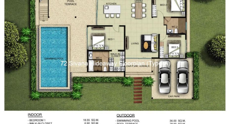 Villa zum Kauf mit 3 Zimmer in Hua Hin, Prachuap Khiri Khan