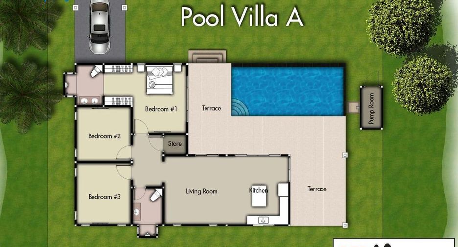 For sale 3 ベッドルーム villa in Hua Hin, Prachuap Khiri Khan