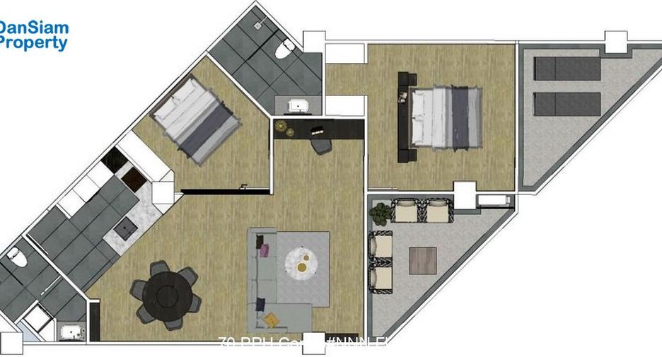 Wohnung zum Kauf mit 2 Zimmer in Hua Hin, Prachuap Khiri Khan
