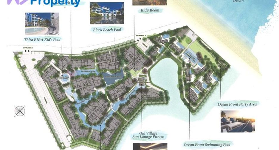À vendre 2 chambres condo à Hua Hin, Prachuap Khiri Khan