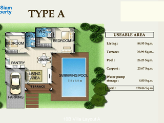 À vendre 3 chambres villa à Hua Hin, Prachuap Khiri Khan