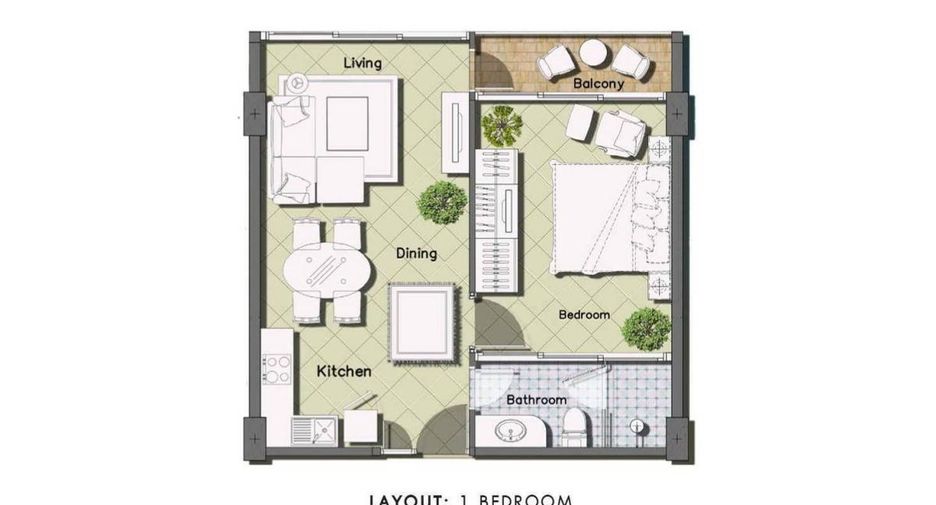 For sale 1 bed condo in North Pattaya, Pattaya