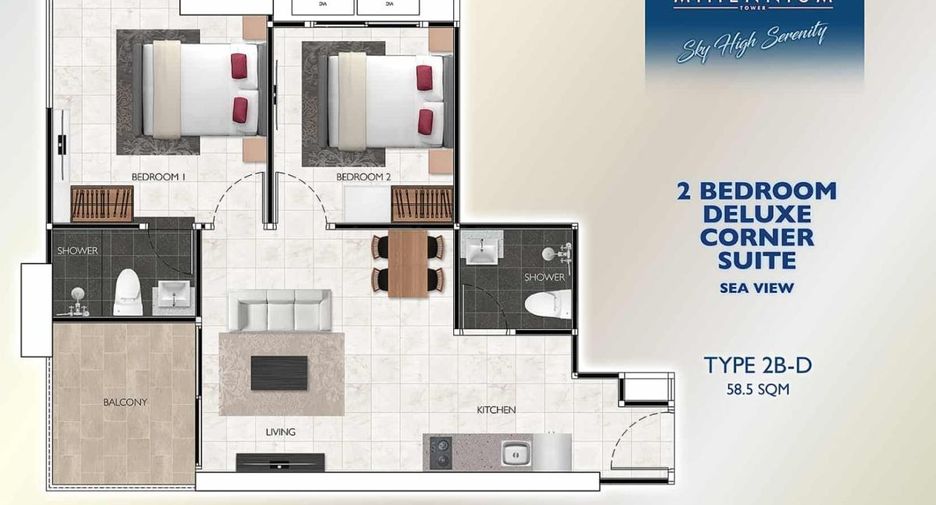 Wohnung zur Miete mit 2 Zimmer in South Pattaya, Pattaya