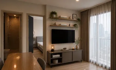 À louer 1 chambre condo à Huai Khwang, Bangkok