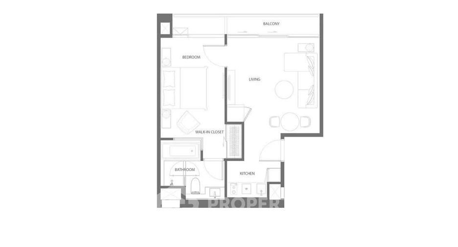 For rent そして for sale 1 Beds condo in Khlong Toei, Bangkok