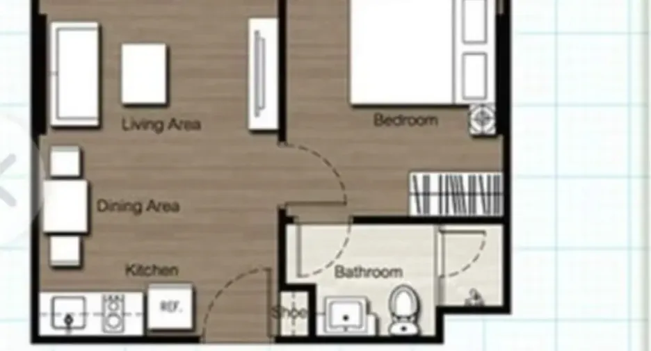 Wohnung zum Kauf mit 1 Zimmer in Watthana, Bangkok
