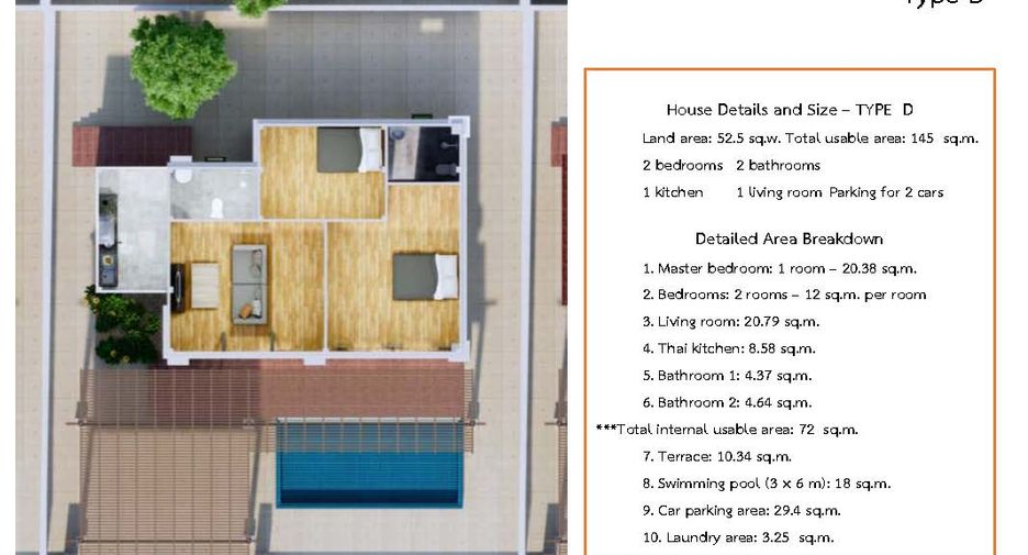 Casa en venta de 3 habitaciones en Mueang Prachuap Khiri Khan, Prachuap Khiri Khan