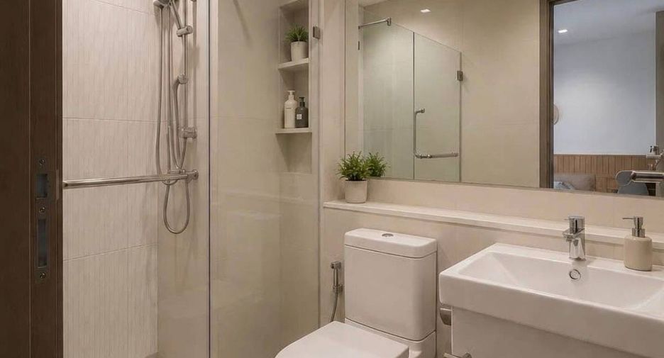 Wohnung zur Miete mit 1 Zimmer in Huai Khwang, Bangkok