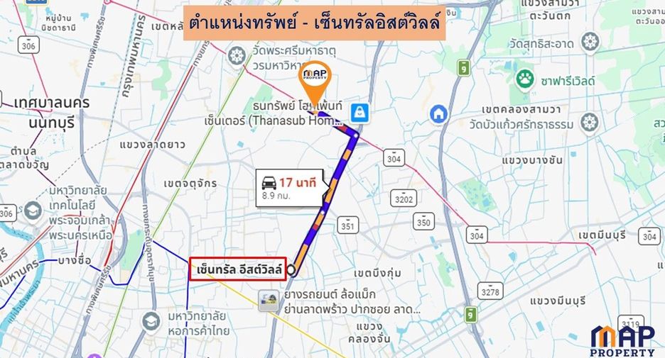 Reihenhaus zum Kauf mit 3 Zimmer in Bang Khen, Bangkok