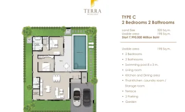 For sale 2 bedrooms villa in Hua Hin, Prachuap Khiri Khan