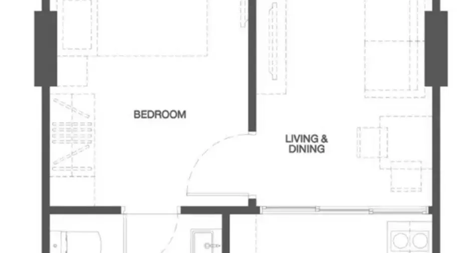 Wohnung zur Miete mit 1 Zimmer in Mueang Phuket, Phuket