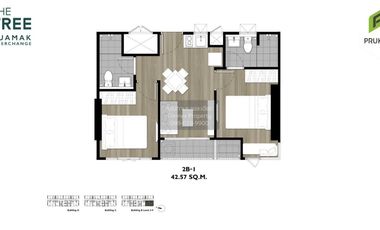 Condo en venta de 2 habitaciones en Bang Kapi, Bangkok