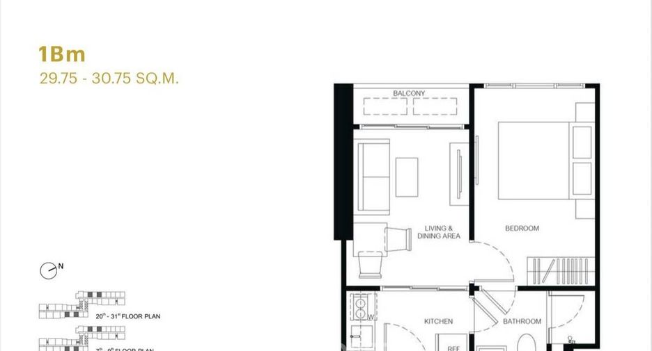 Продажа 1 кровать кондо в Кхлонг Тоеи, Бангкок