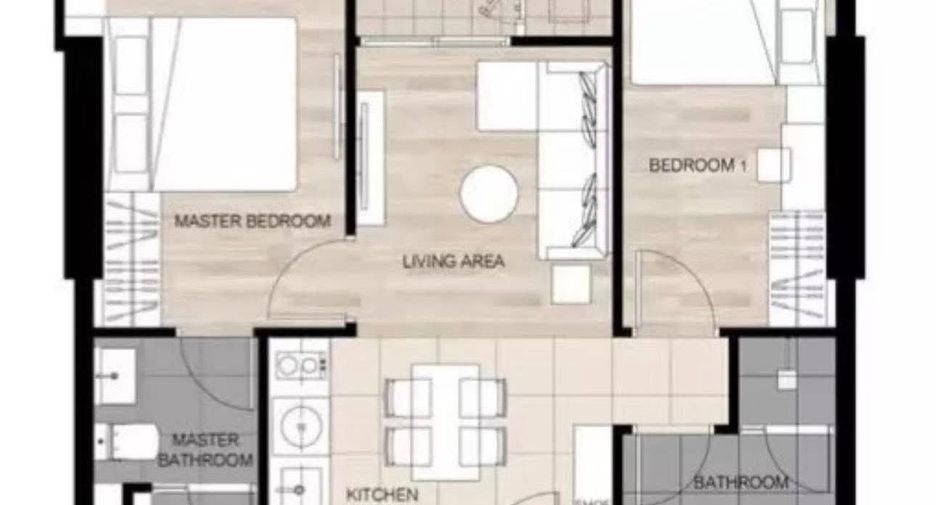 Condo en alquiler de 2 habitaciones en Khlong Toei, Bangkok
