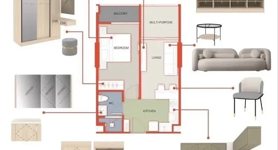 Condo en venta de 1 habitaciones en Thalang, Phuket