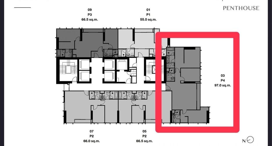 For sale 3 bedrooms condo in Watthana, Bangkok