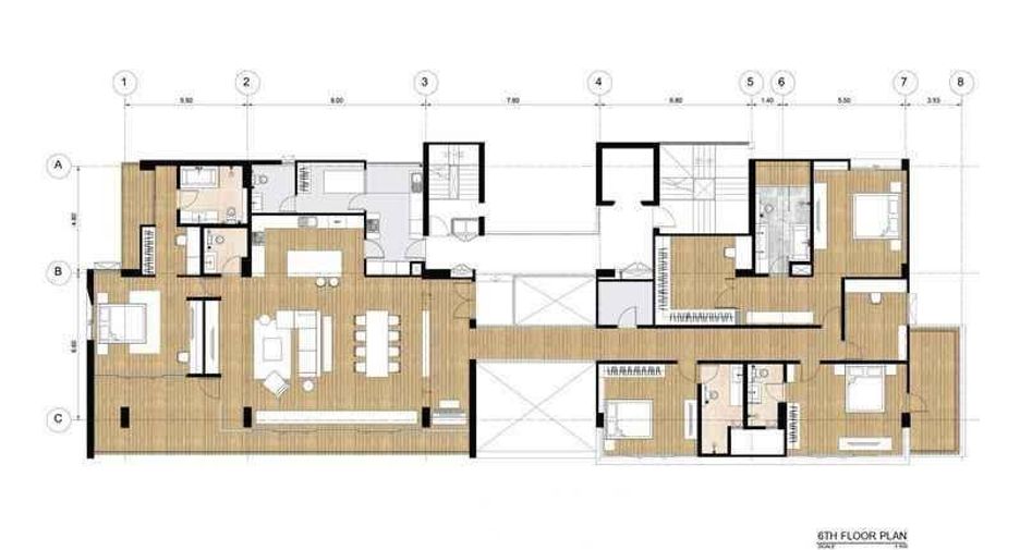 Apartamento en alquiler de 4 habitaciones en Khlong Toei, Bangkok