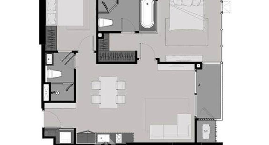 Condo en alquiler de 2 habitaciones en Khlong Toei, Bangkok