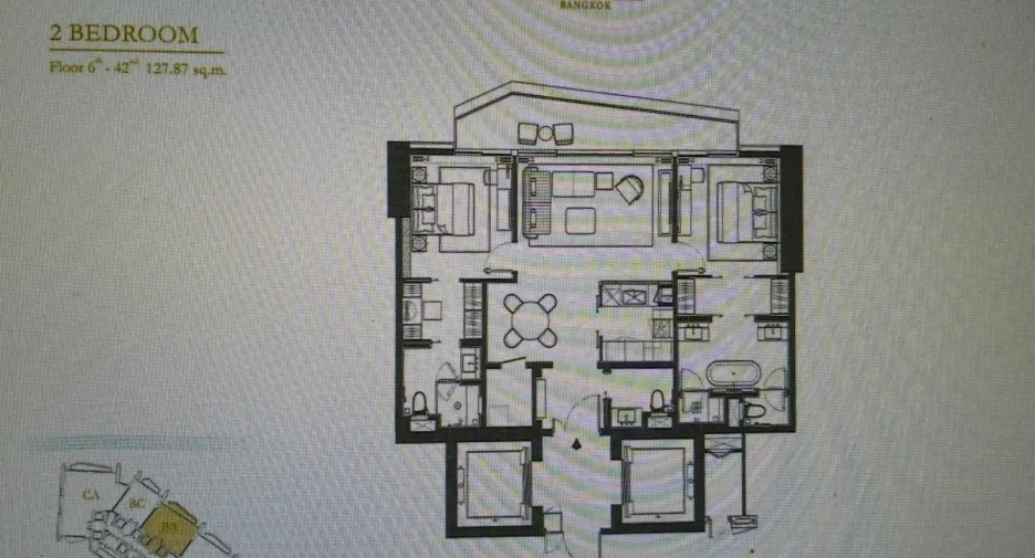 Wohnung zum Kauf mit 2 Zimmer in Khlong San, Bangkok