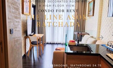 À louer 1 chambre condo à Huai Khwang, Bangkok