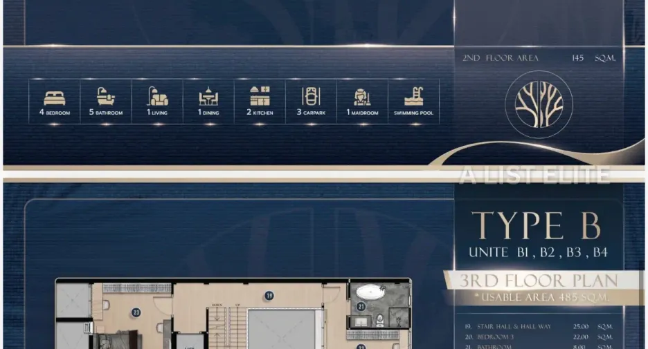 Condo en venta de 1 habitaciones en Khlong Toei, Bangkok