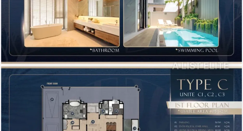 Condo en venta de 1 habitaciones en Khlong Toei, Bangkok