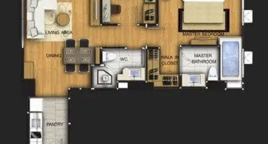 Condo en venta de 2 habitaciones en Huai Khwang, Bangkok