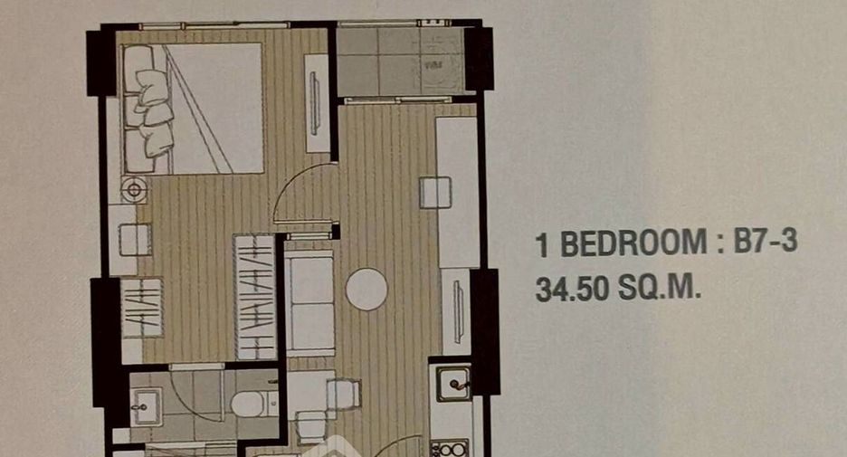 Wohnung zur Miete mit 1 Zimmer in Bang Rak, Bangkok