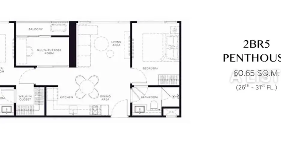 For sale 2 bedrooms condo in Khlong Toei, Bangkok