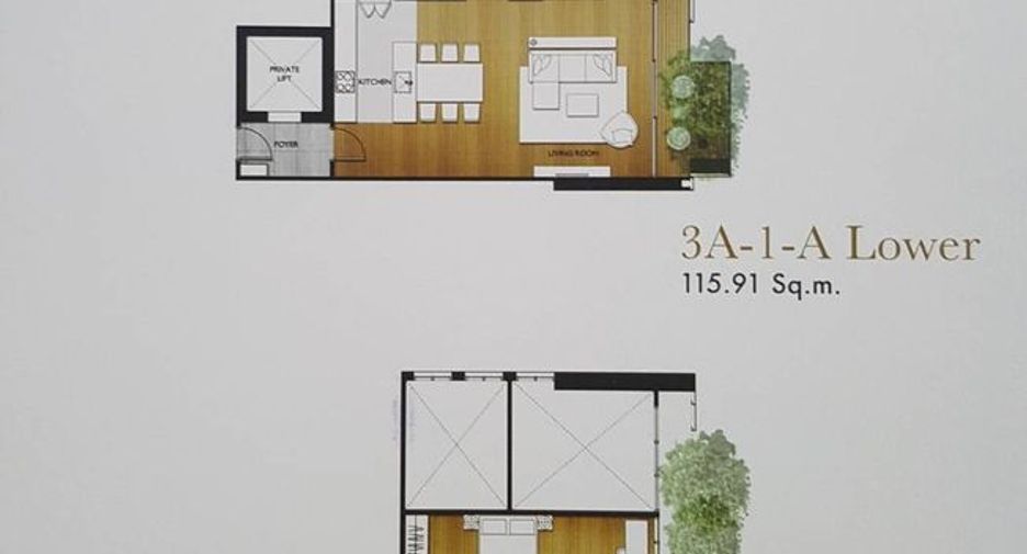 For rent 3 bedrooms condo in Watthana, Bangkok