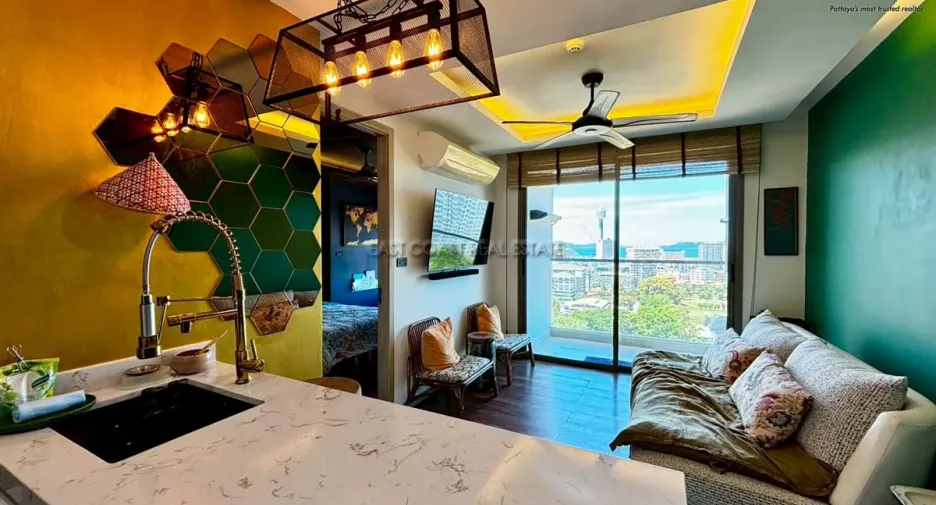 À vendre 1 chambre condo à Bang Lamung, Chonburi