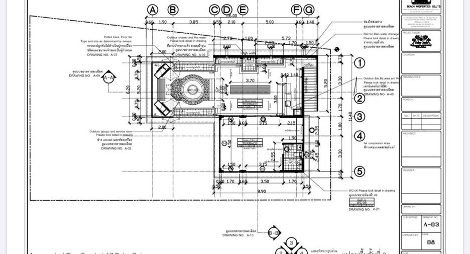 Villa en venta y en alquiler de 8 habitaciones en Jomtien, Pattaya