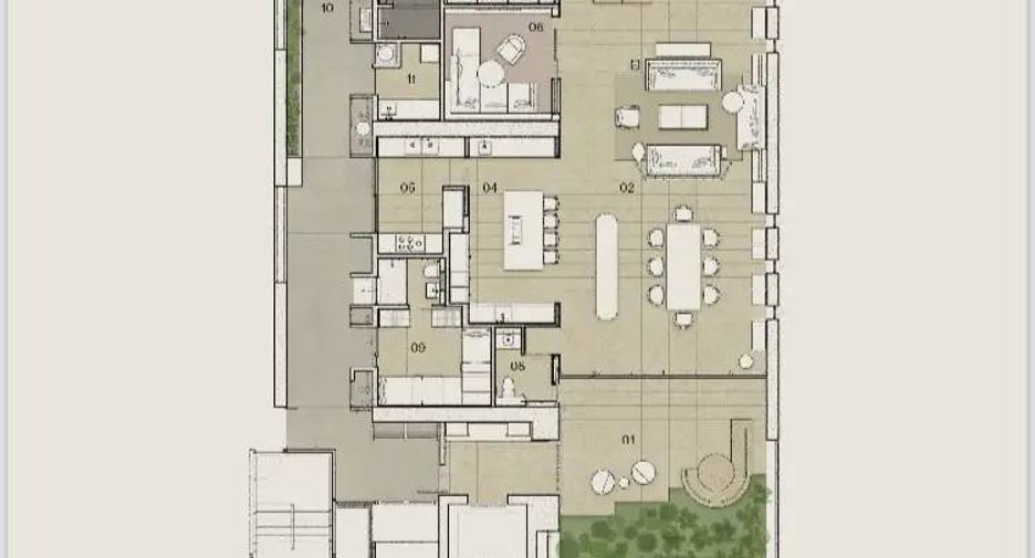 Condo en venta de 3 habitaciones en Yan Nawa, Bangkok