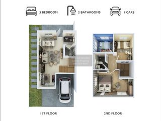 Casa adosada en venta de 3 habitaciones en Khlong Luang, Pathum Thani
