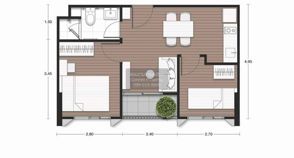 For sale 1 bed condo in Ratchathewi, Bangkok