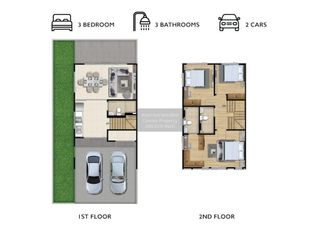 Casa adosada en venta de 3 habitaciones en Min Buri, Bangkok