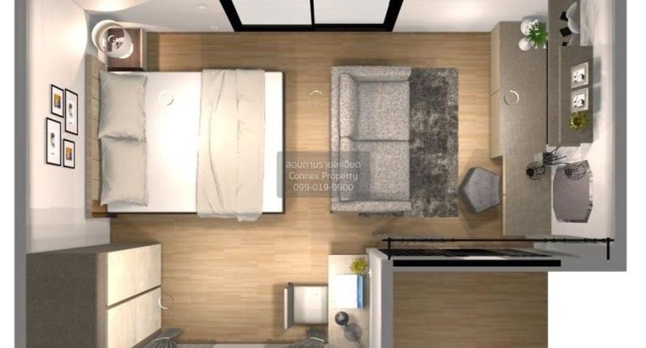 For rent 1 bed condo in Huai Khwang, Bangkok