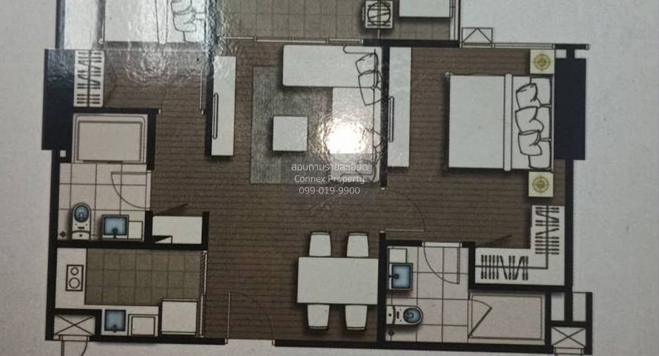 For rent 2 bedrooms condo in Thon Buri, Bangkok