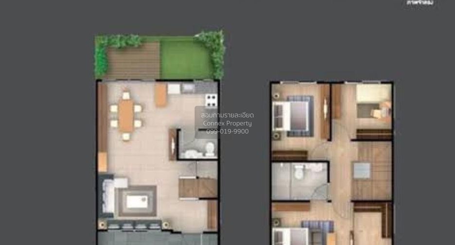 For rent 3 bedrooms townhouse in Mueang Samut Prakan, Samut Prakan