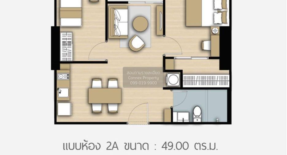 ให้เช่า 2 ห้องนอน คอนโด ใน ภาษีเจริญ, กรุงเทพฯ