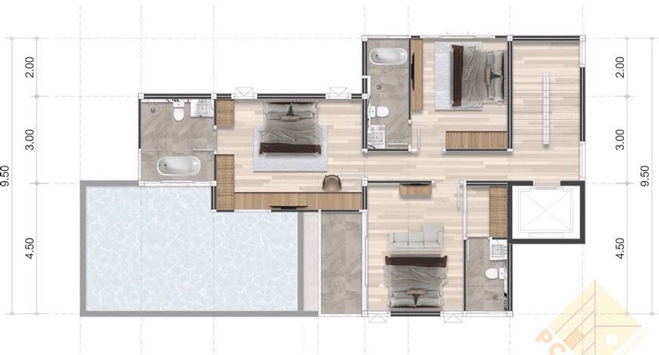 À vendre 5 chambres maison à Jomtien, Pattaya