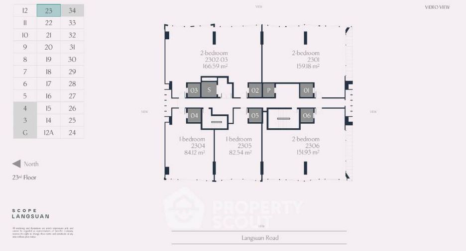 À vendre 2 chambres condo à Pathum Wan, Bangkok