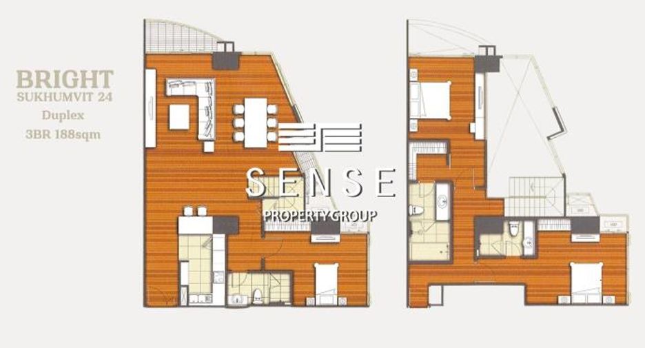 For rent 3 bedrooms condo in Khlong Toei, Bangkok