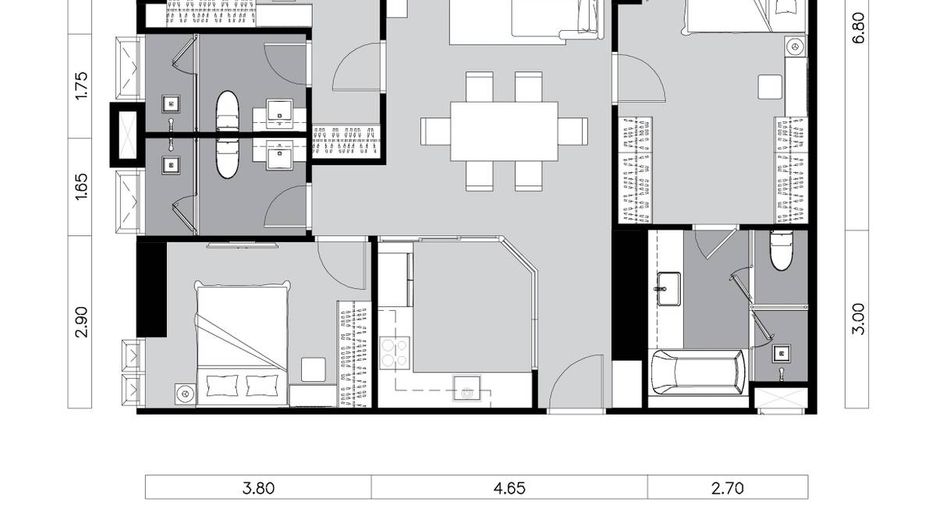 À vendre 3 chambres condo à Sathon, Bangkok