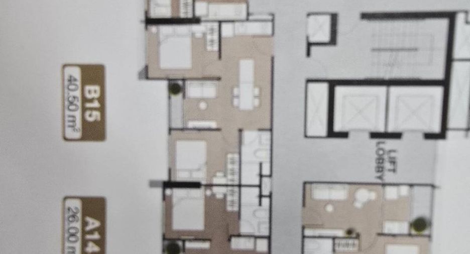 Condo en venta de 2 habitaciones en Huai Khwang, Bangkok