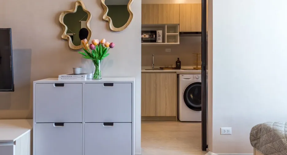 For rent studio condo in Huai Khwang, Bangkok